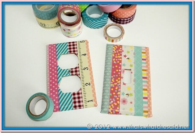 Washi Tape Light Switch & Outlet Cover