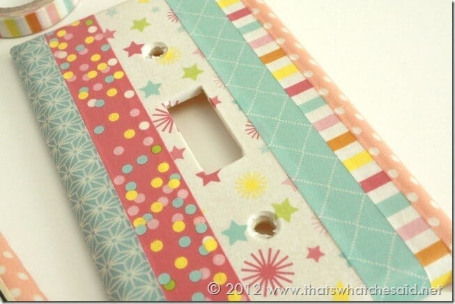 Washi Tape Light Switch & Outlet Cover