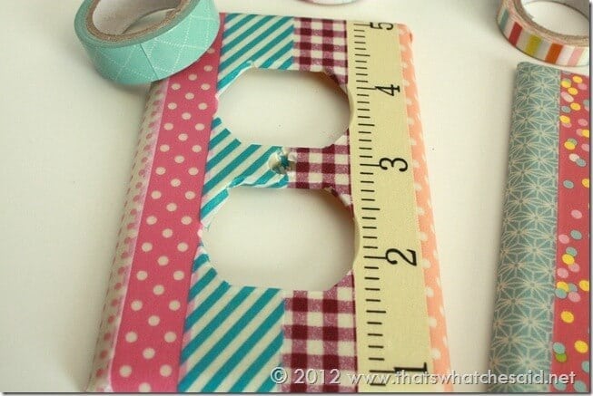 Washi Tape Light Switch & Outlet Cover