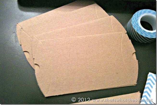 Flat Kraft Pillow Boxes