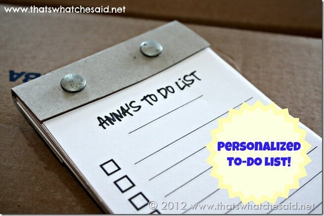 Personalized To Do List