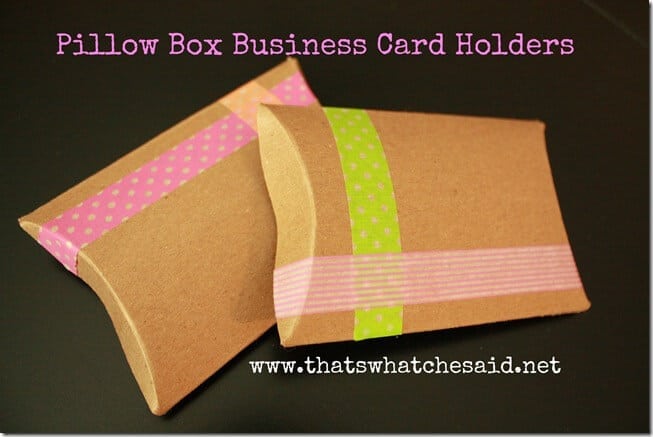 Pillow Box Business Card Holders1