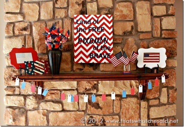 Fourth of July Mantle