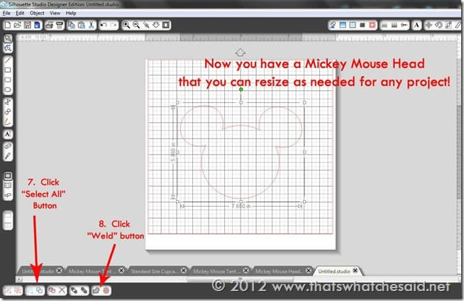 How to Draw a Mickey Mouse Head - Select All