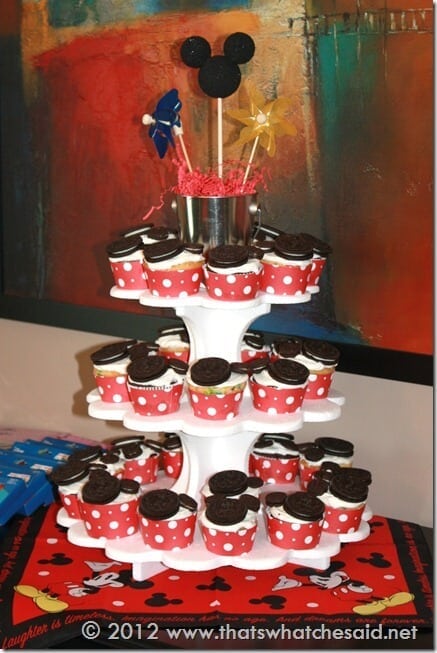 Mickey Mouse Cupcake Tower