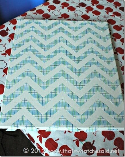 Patriotic Canvas Chevron Stripes