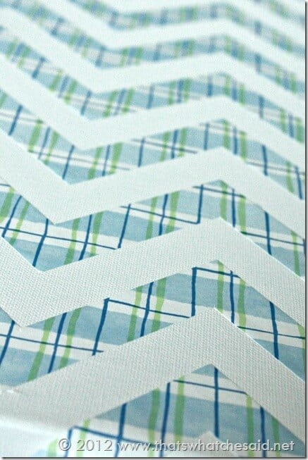 Patriotic Chevron Stripes Close Up