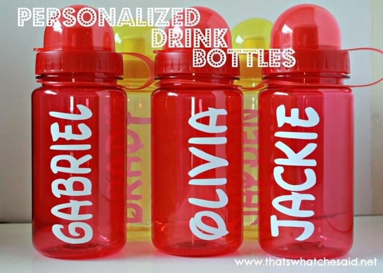 Personalized Drink Bottles – That's What {Che} Said