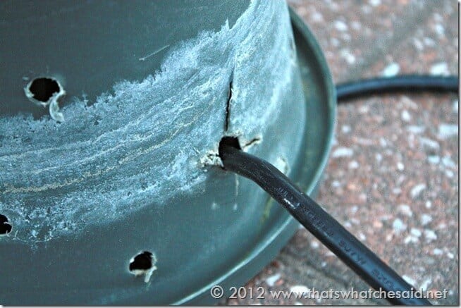 Pump Cord hole in inside pot