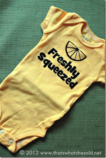 Freshly Squeezed Newborn Onesie - Silhouette