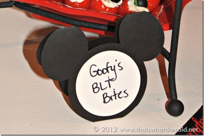 Mickey Mouse Tent Cards