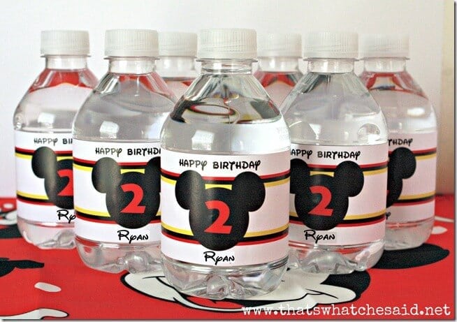 Mickey Mouse Water Bottle Wrappers-Blog