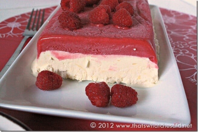 Rapsberry Frozen Dessert - looks elegant however so easy to make!