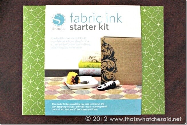 Silhouette Fabric Ink Starter Kit Silhouette Fabric Ink Starter Kit