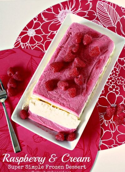 Raspberry & Cream Super Simple Dessert