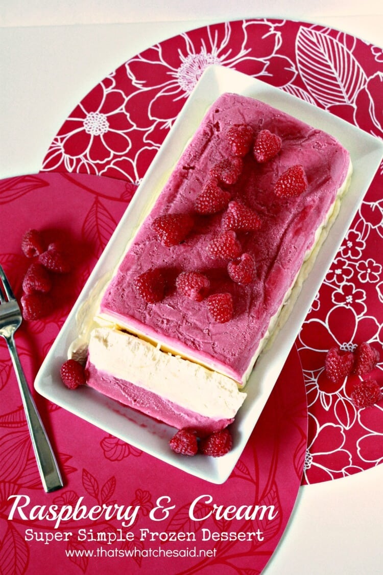 Raspberry & Cream Super Simple Dessert