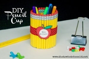 Pencil Cup Teachers Gift Idea