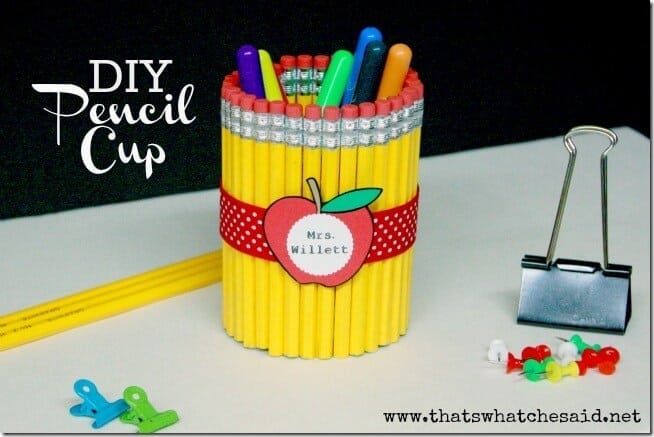 DIY Pencil Cup Teachers Gift