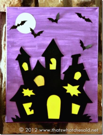 Haunted House Canvas Close Up