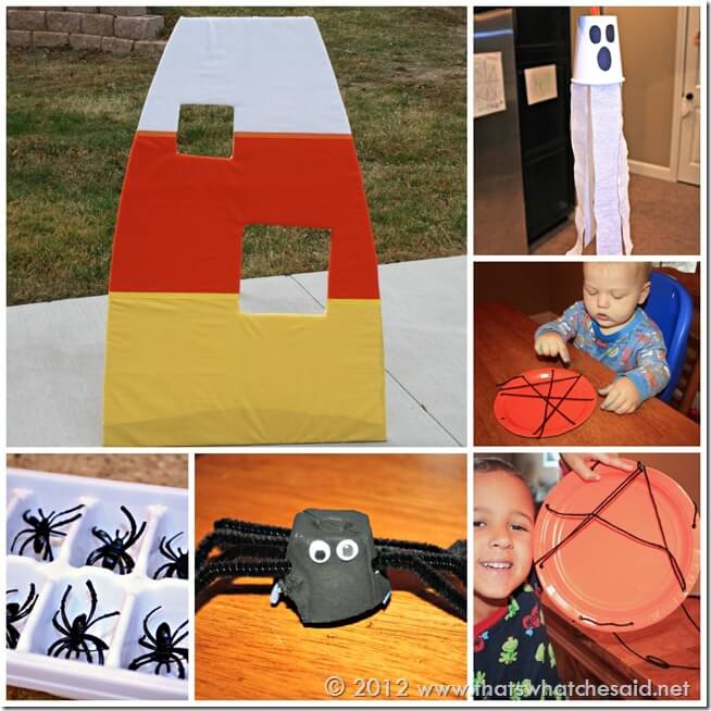 Kid's Halloween Activity and Crafts Collage