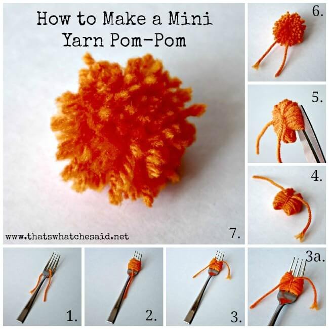 Mini Pom-Pom - Quick DIY Craft Tutorial