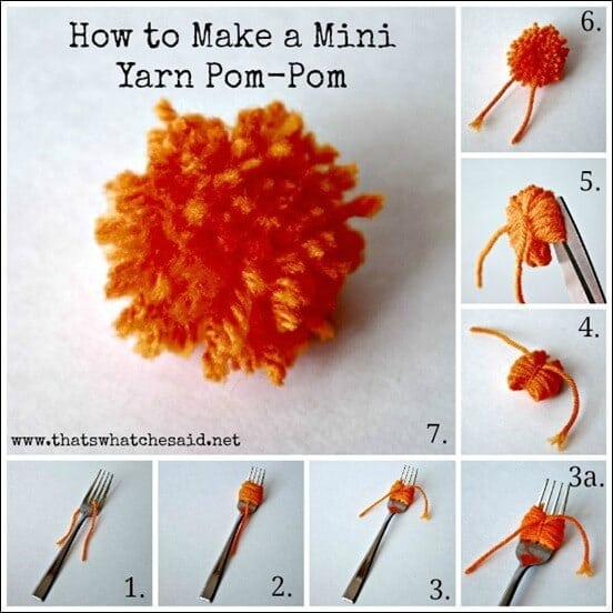 Pom Pom How To with Numbers