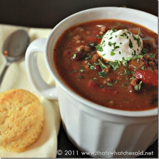 3 Bean Chili Recipe on thatswhatchesaid.net