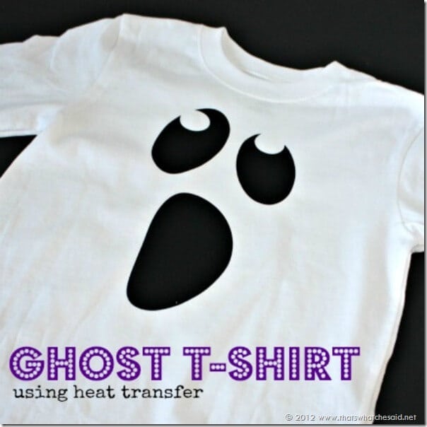 Ghost Shirt using Heat Transfer Square