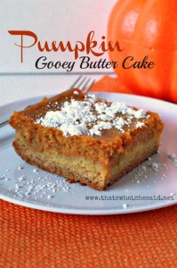 Pumpkin Gooey Butter Cake