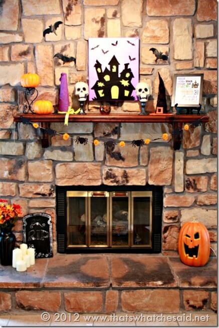 Halloween Mantle