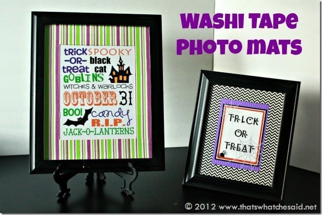 Washi Tape Photo Mats