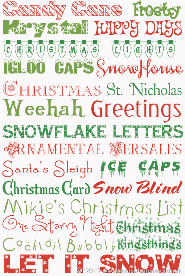 20 Free Holiday Fonts