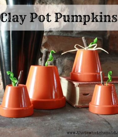 Clay Pot Pumpkins at thatswhatchesaid.com