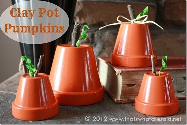 Clay Pot Pumpkins