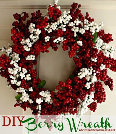 Berry Wreath from Dollar Store Supplies