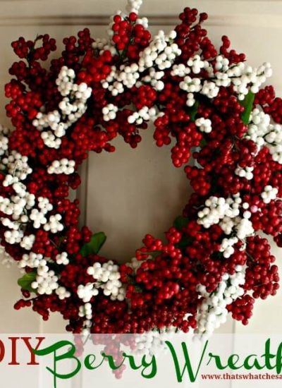 Berry Wreath from Dollar Store Supplies