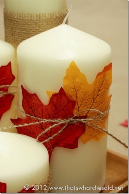 Double Leaves Candle