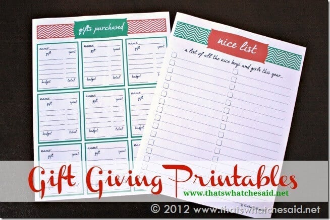 Free Printables