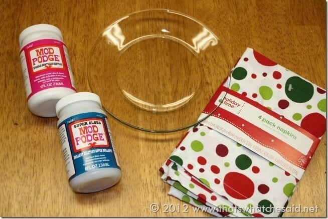 Mod Podge Cookie Plate Supplies