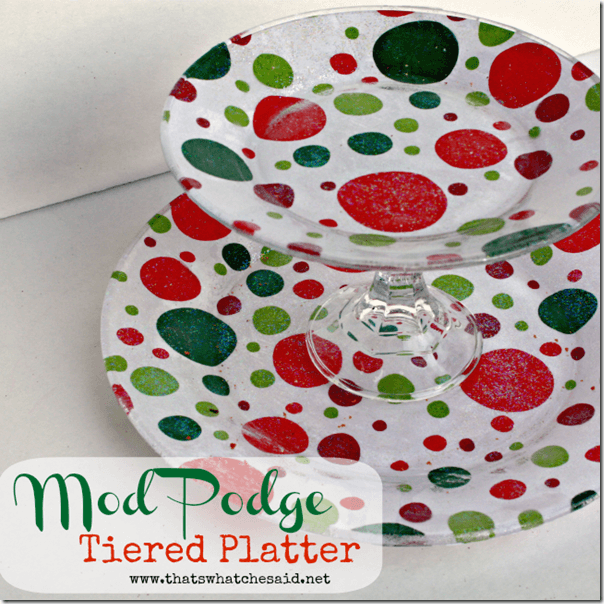 Mod Podge Tiered Cookie Platter