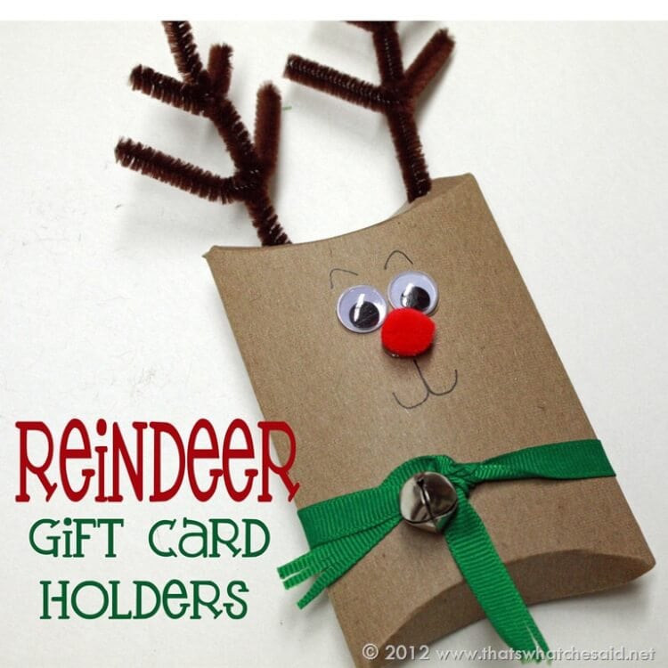 Reindeer Gift Card Holders