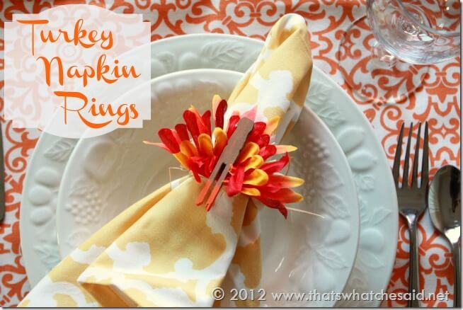 Turkey Day Napkin Rings