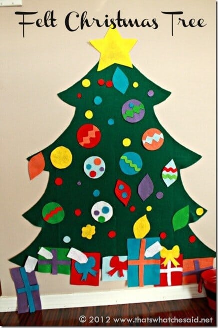 Felt Christmas Tree. Perfect for little curious people! 