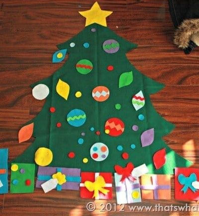 Toddler Felt Christmas Tree Templates + SVG Cut Files