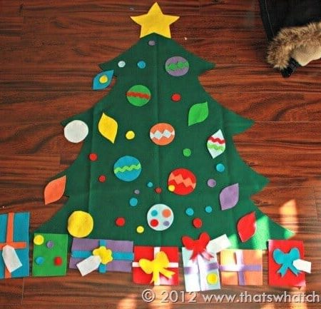 Toddler Felt Christmas Tree Templates + SVG Cut Files