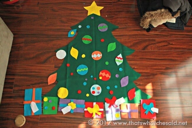 Toddler Felt Christmas Tree Templates + SVG Cut Files