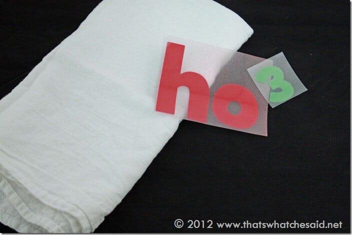 Flour Sack Towel and Heat Transfers