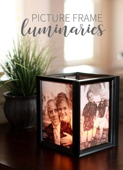 Picture Frame Luminary tutorial