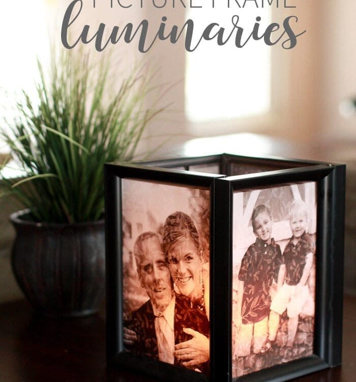 Picture Frame Luminary tutorial