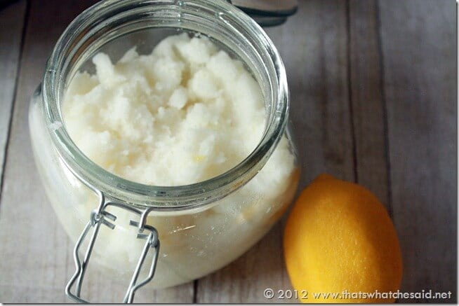 Lemon Coconut Sugar Scrub